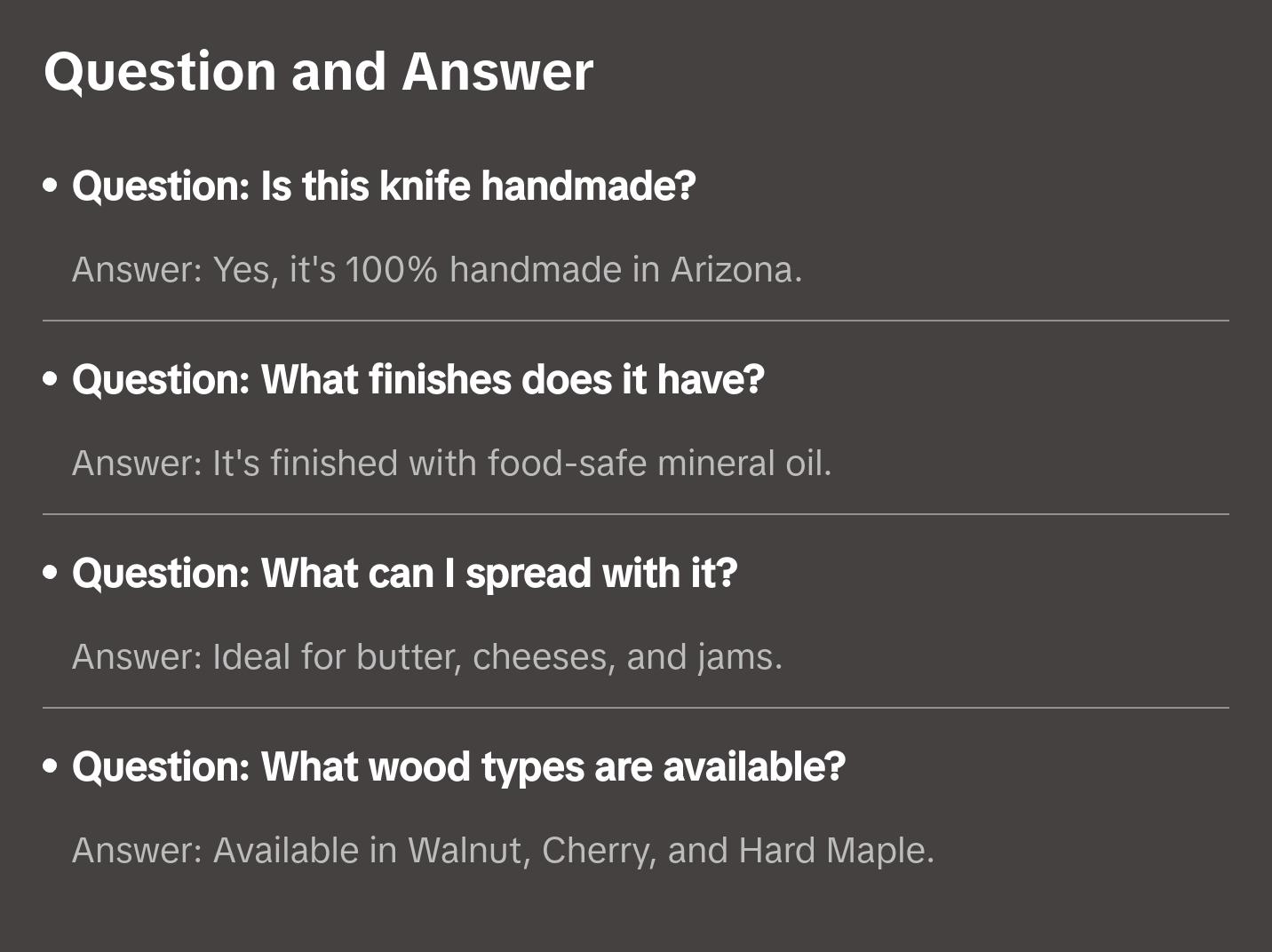 Wooden Spreader Knife