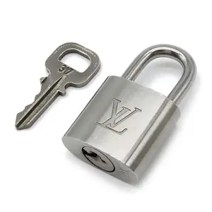 Pre-owned Louis Vuitton Stainless Small Leather Goods Padlock Key Set