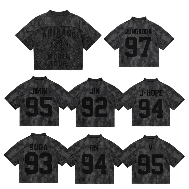 Arirang World Tour Boxy Mesh Jersey, Custom Music Fan Boxy Jersey, Music Fan Gift