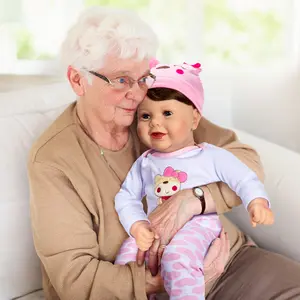 22 inch - Lifelike Reborn Baby Dolls for Seniors with Dementia -Therapy Doll - Soft Body Realistic Newborn - Alzheimer's Activity for Adults - Patients Nursing Home - Gifts for Elderly - Anxiety relief