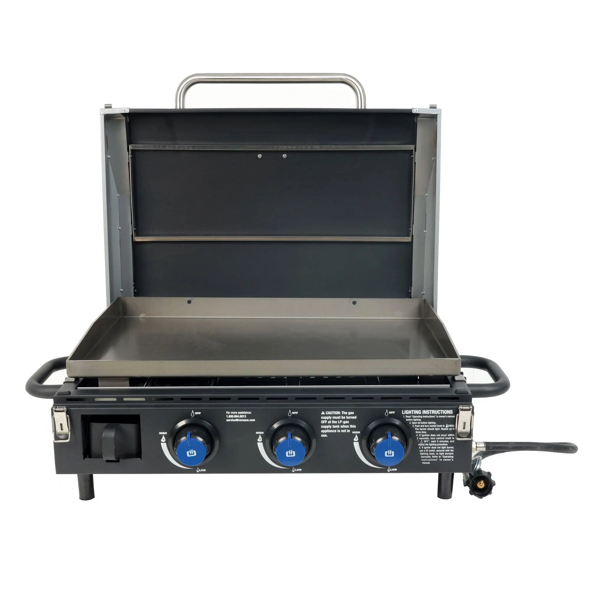 Razor 34.5" 3-Burner Portable Tabletop Griddle for Backyard Cooking and Camping Razor 34.5" 3-Burner Portable Tabletop Griddle for Backyard Cooking and Camping