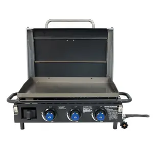 Razor 34.5" 3-Burner Portable Tabletop Griddle for Backyard Cooking and Camping