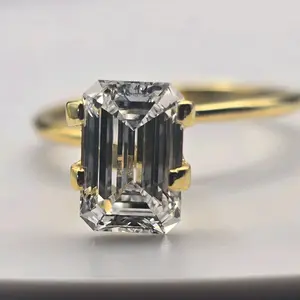 Loose Lab Grown Diamond Emerald Cut 2.05cts High-Purity Gemstone for Your Collection Precious Stone