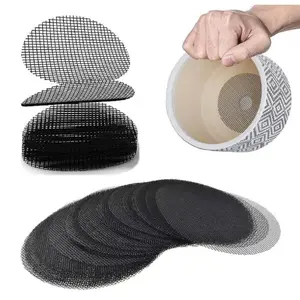 50pcs Round Mesh Drainage Screens for Plant Pots, Durable Polyester Material, Prevent Soil Erosion, Promote Healthy Plant Growth, Garden Supplies
