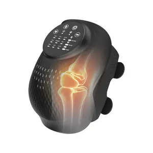 3D Airbag Knee Massager, Hot Compress, Infrared, Vibratory, Lasers, LED Screen & Adjustable Straps, Massage with Heat for Relief, Ideal Gift for Men, Women