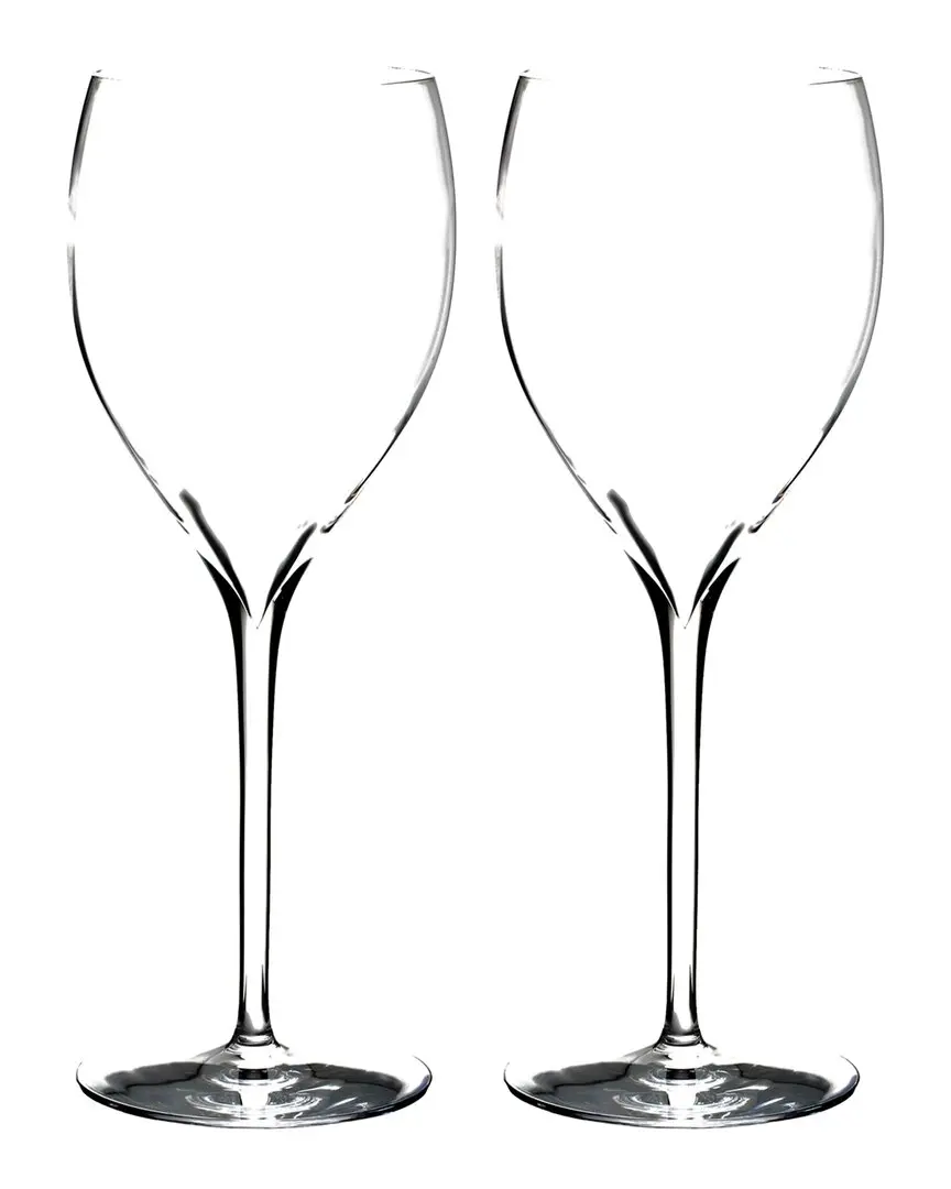 Waterford Set of 2 Elegance Optic White Wine Glasses