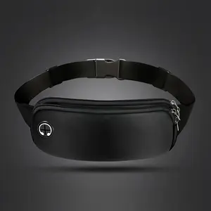 1pc  Slim Running Belt Waist Bag, Adjustable Elastic Strap, Double Zipper Pockets, Sweatproof For Phone, Keys, Card Storage, Ideal For Running, Jogging, Hiking And Gym Activities