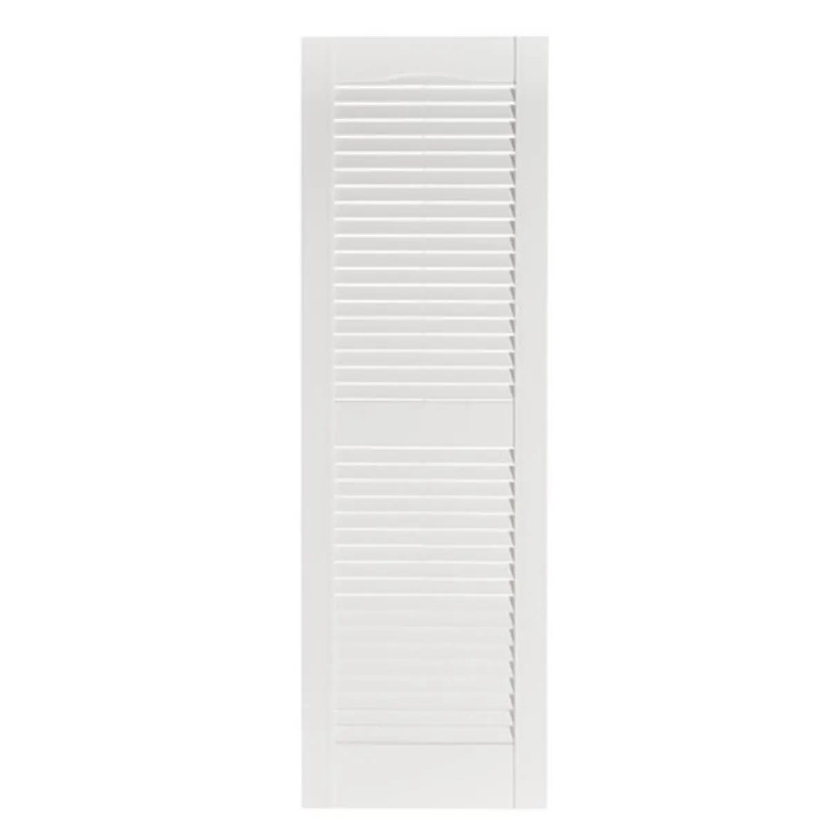 212 MAIN Premier 1-Piece Polypropylene Exterior Decorative Window Shutters, Model IL501567001, White - 15 x 67 in.