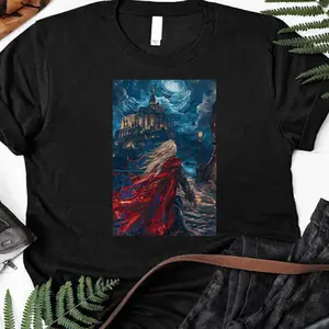 Alucard From Castlevania In Front Of The Castle T-Shirt