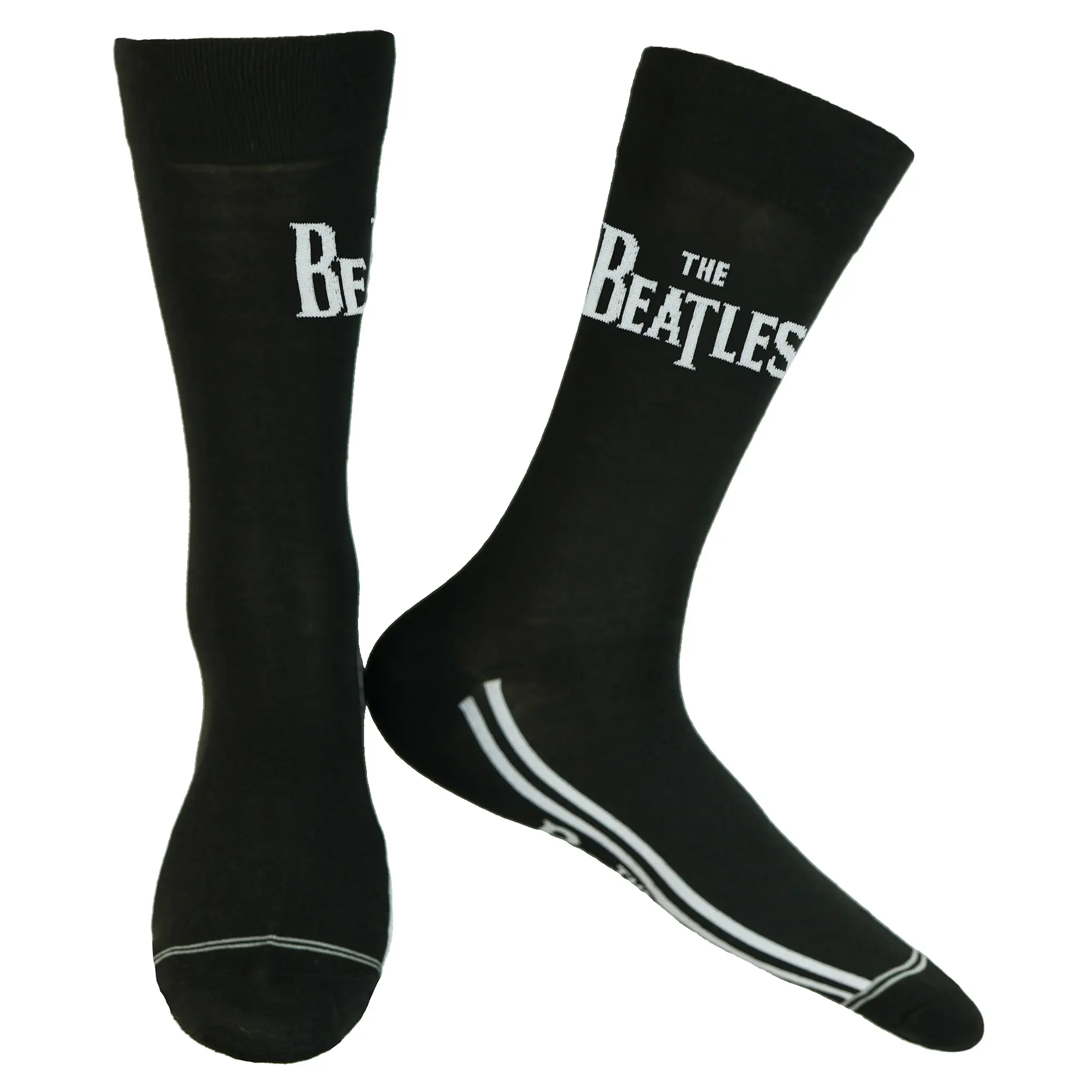 The Beatles Men's Logo Abbey Road Design 2-Pack Mid-Calf Crew Socks 2 Pair