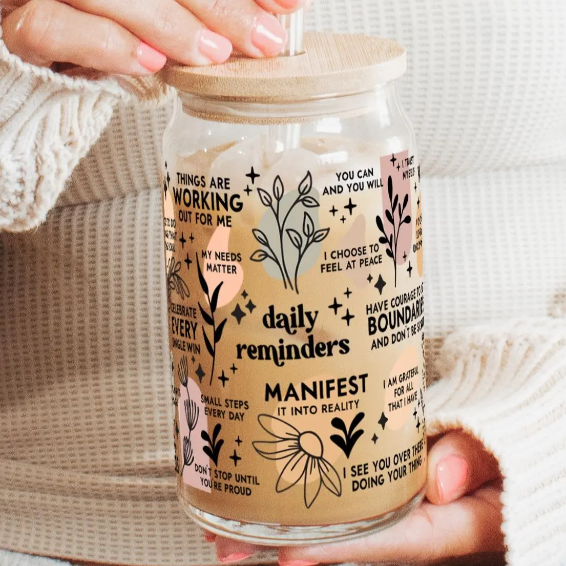 Clear with Lid and Straw