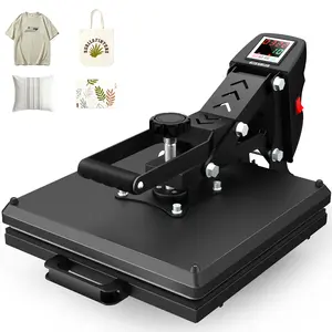AKEYDIY 15×15 Inch Slide-Out Sublimation Heat Press, Flip-Top Heat Press, Industrial-Grade Digital Transfer Machine, Rapid Heat-Up, Suitable for Heat Transfer Vinyl, Works for T-Shirts, Bags, Pillows, Mouse Pads, Keychains