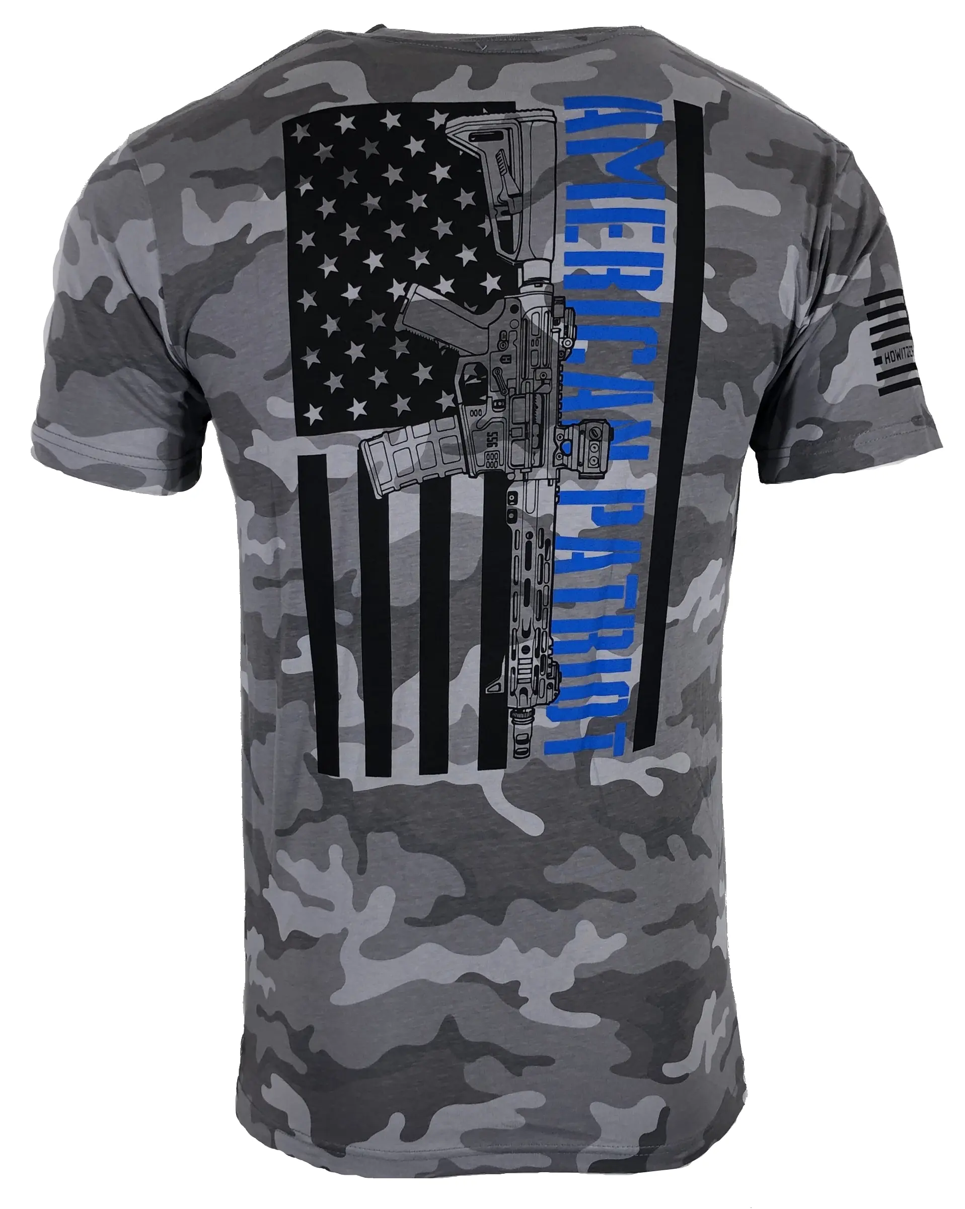 Howitzer Men's Short-Sleeve Cotton Round Neck Camouflage Graphic Print T-Shirt - Proud Arms Military Grunt Casual Top, Tshirt, Tee, Camouflage Print Men's Short-Sleeve T-Shirts