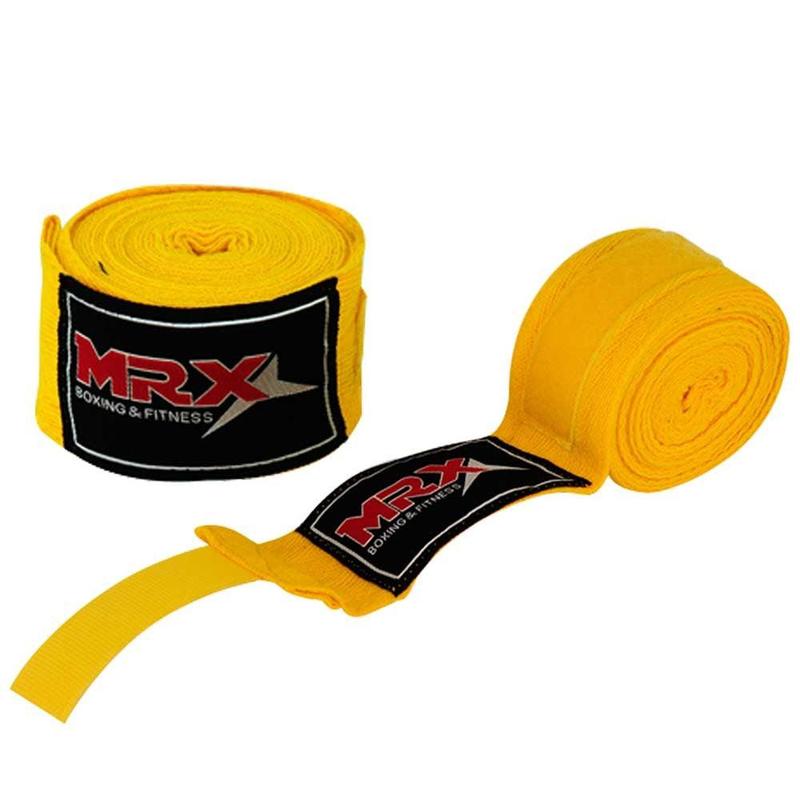 MRX Boxing Hand Wraps 100% Polyester Cotton Multi Colors 180 Inches Length Durable Comfortable Wrist Support for MMA Boxing Muay Thai Kickboxing Training