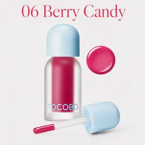 TOCOBO Juicy Berry Plumping Lip Oil 06 Berry Candy – Vegan Hydrating Gloss with Plant Oils, Non-Sticky Shine