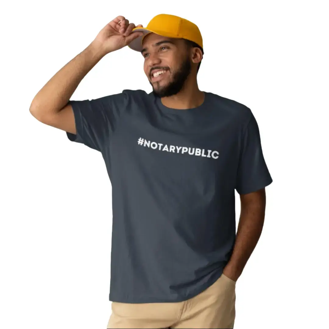Hashtag NOTARYPUBLIC Men's Notary T-Shirt Shortsleeve Menswear