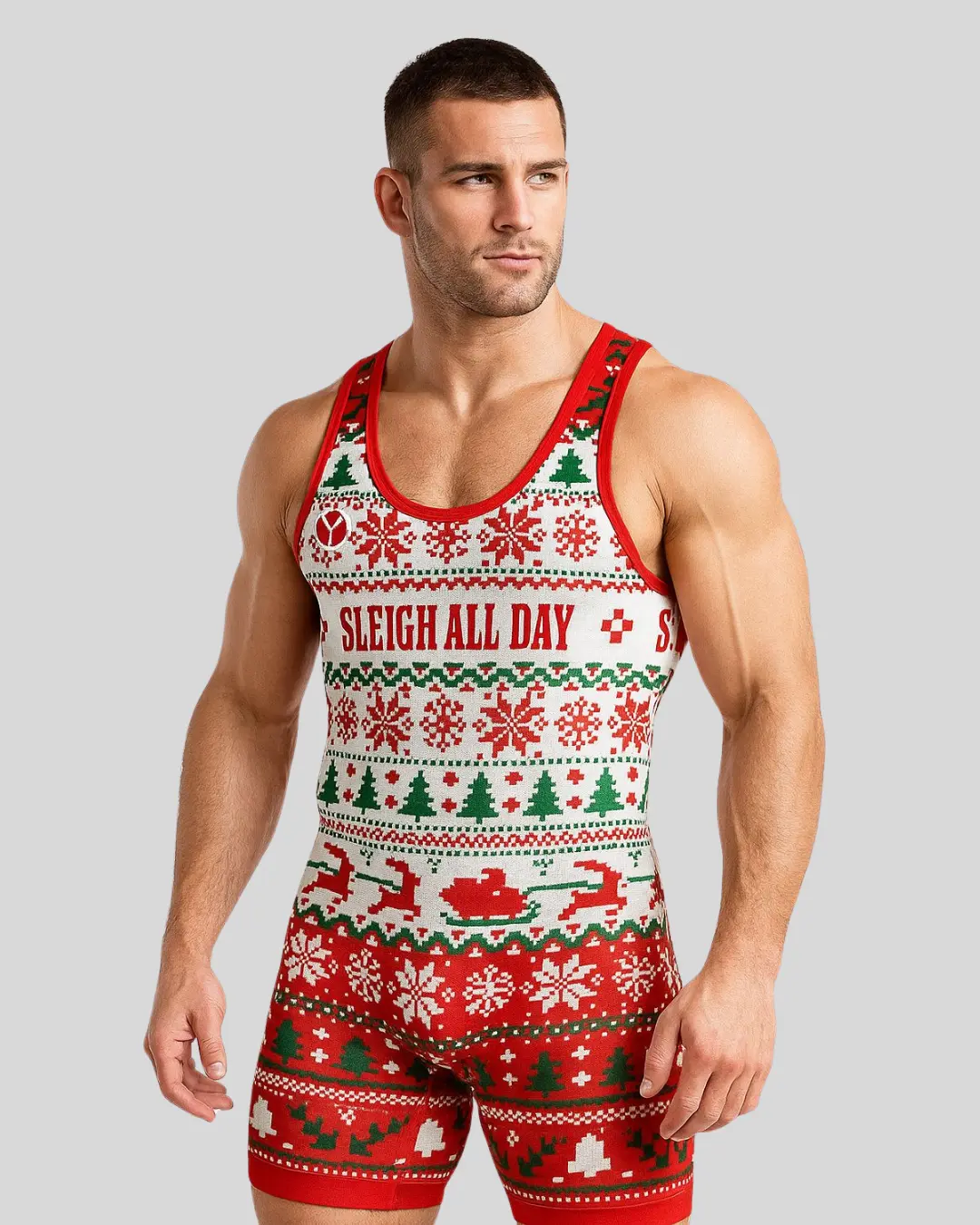 Sleigh All Day Men’s Wrestling Singlet