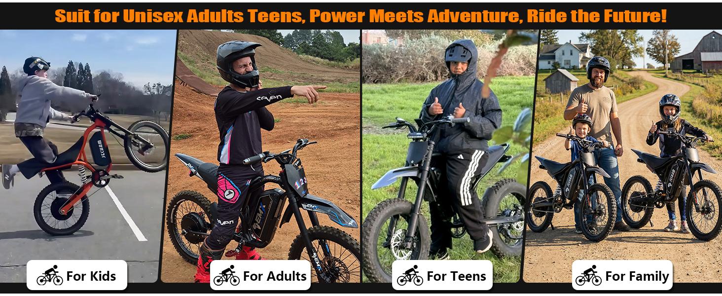 QF200 Pro Electric bicycle: 3000W motor, 60V 32Ah battery, top speed up to 50 km/h, 19-inch wide tires. Equipped with LCD display, NFC unlocking function, supports three-speed gearing and shock absorption.