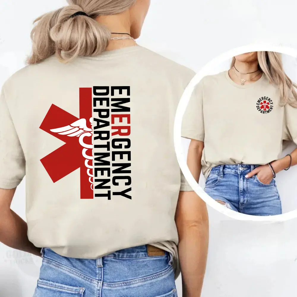 Emergency Department Nurse T-Shirt, ER Nurse Shirt, Emergency Medicine Nurse Tee, Nursing Tee,  Nursing Tee For Men and Women