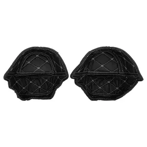 Rushmore Lower Fairing Glovebox Liners for Harley® Touring '14-'25 | Black w/ Silver Stitching