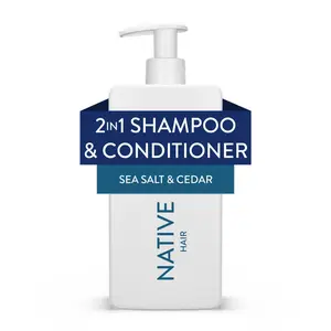 Native Full & Thick 2In1 Shampoo and Conditioner, Sea Salt & Cedar, Sulfate Free, for Men and Women, 16.5 Oz Procter & Gamble