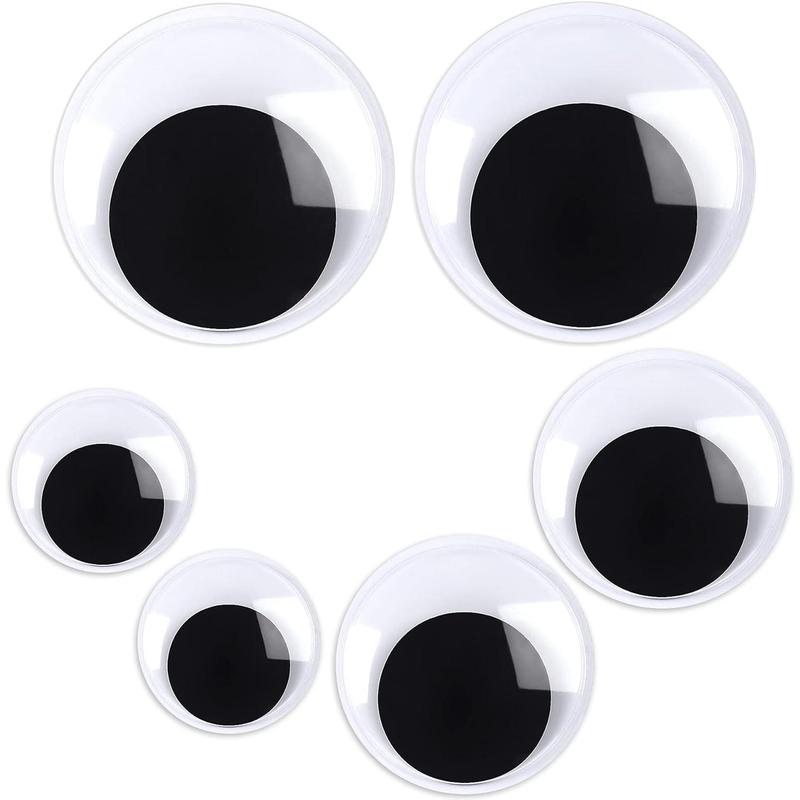 6 count Googly  Eyes Self Adhesive Googlie Craft Wiggle Eyes (2 Inches 3 Inches 4 Inches)