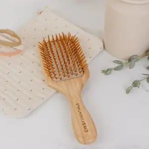 Bamboo Hair Brush - Plastic-Free, Compostable Bamboo Hair Brush - Plastic-Free, Compostable