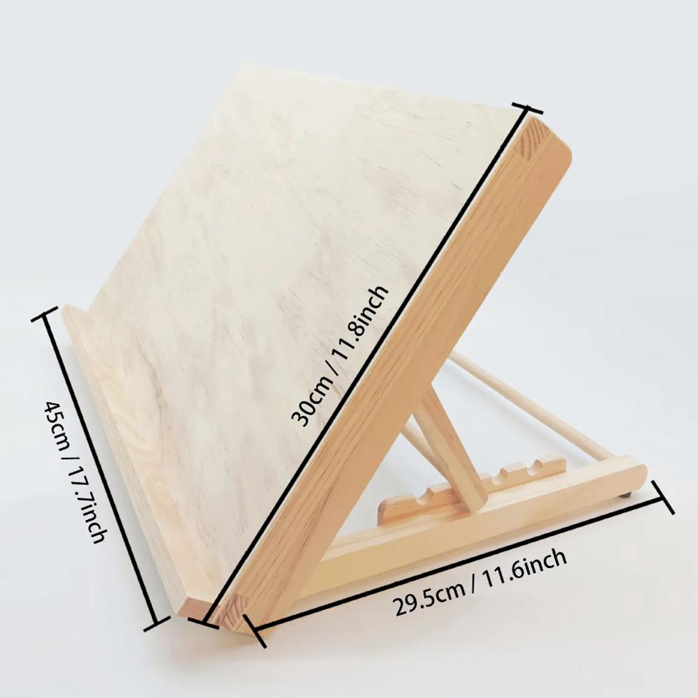 Adjustable Wooden Diamond Painting Easel Stand - Desktop Holder for Diamond Art, Drawing Save Your Neck & Back! Adjustable Drawing Easel for Desktop