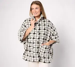Cuddl Duds Fleece Bonded with Sherpa Cambridge Capelet