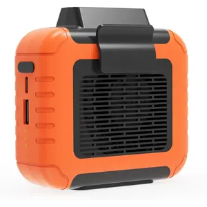 Portable  Fan - 6000mAh , 3 Speeds,  Airflow, Up to 16 Hours Working Time, Portable Hands-Free Cooling Belt Clip Fan for Construction Workers, Couriers, and Campers