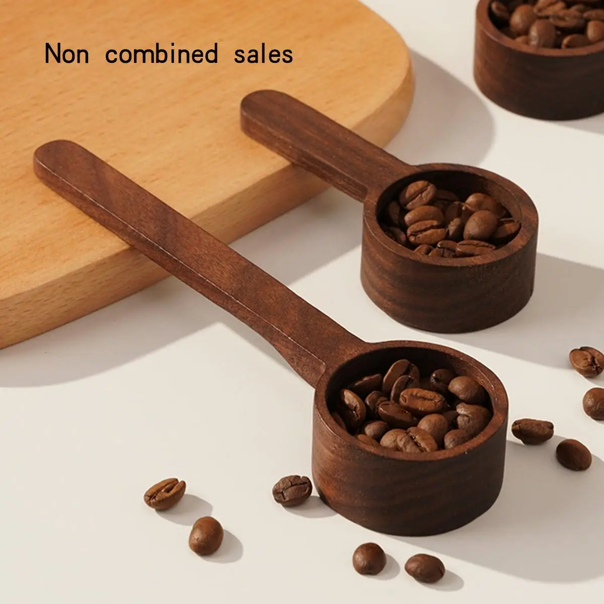 Wooden Coffee Scoop With Handle, 1 Count Natural Mini Coffee Scoop, Coffee Making Tools