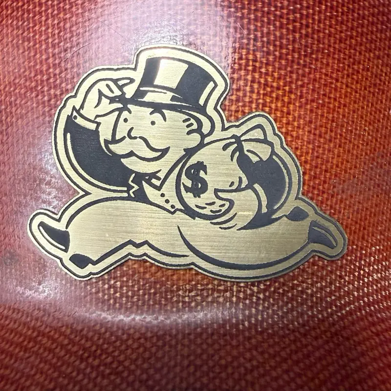 Money Man Hard Hat Badge, Durable acrylic Construction, Easy-to-Attach Workplace Accessory