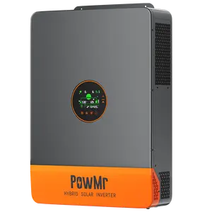 POWMR Solar Hybrid Inverter High-Frequency All-in-One Unit Pure Sine Wave Built-in MPPT Controller Off-Grid PV Inverter System Lead-Acid and Lithium Batteries & Grid Complement 24V 48V 3000W 3600W 4500W 5200W 6500W 10000W 12000W