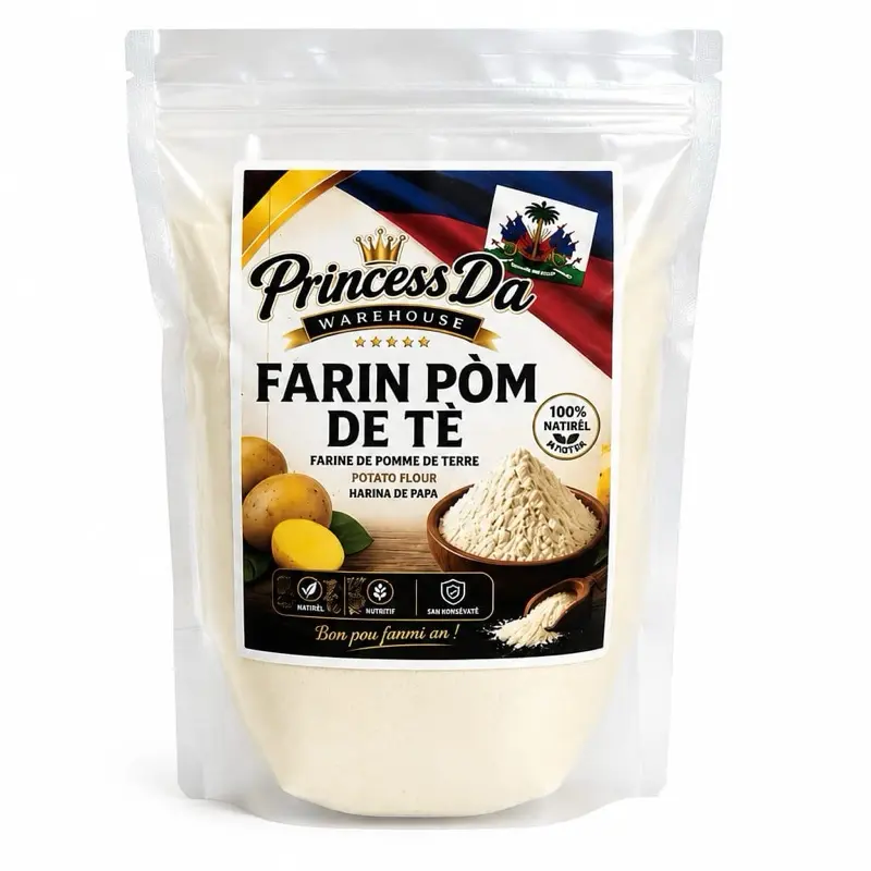 Princessda Haitian Potato Flour (Farin  Pòm de Tè- 1 lb (454 g)