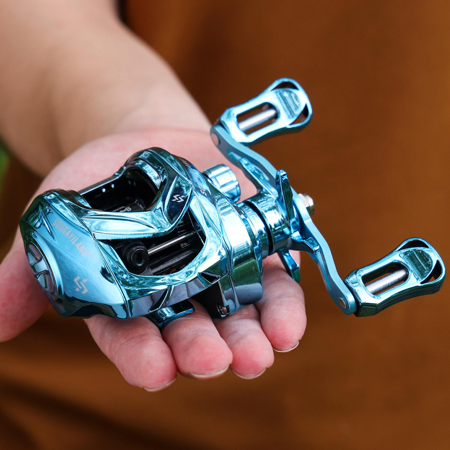 Sougayilang Baitcasting Reel 7.2:1 Gear Ratio with Magnetic Braking System, Single Piece Fishing Reel Outdoor Sports Fishing Products