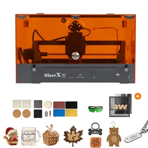 BlazeX Laser Engraver 3W Mini – High Precision DIY Cutter & Engraver for Crafts & Small Business | Plug & Play | Ultra Precise DIY Engraving Machine for Wood, Leather & Metal | Compact, Beginner Friendly