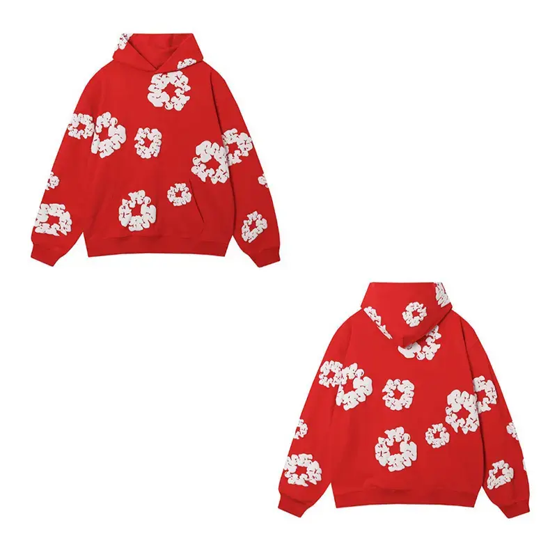 Red Sweatshirt（White Flower Wreath）