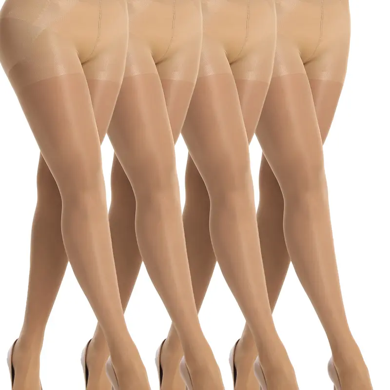 Laseta Women's 40D Sheer Skin Tights - Premium Nylon Blend Feels Luxe, High Waist Control Top, Plain Pantyhose, Ultra-Soft, Smooths Legs for Polished Finish, Hand Wash Only, Chic Elegant Everyday Hosiery
