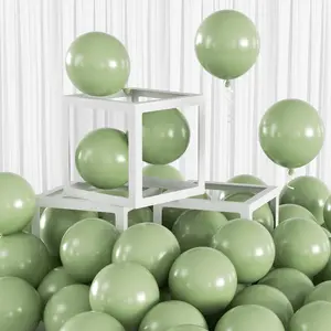 100 count 5 Inch Small Sage Green Balloons, 5" Mini Olive Green Party Balloons Kit for Wedding,  Shower, Birthday, Graduation, Boho & Garden Party Decorations