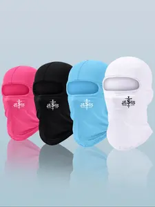 1/3/4PCS universal letter and cross print design of the Balaclava hat mask Full Face is designed specifically for windproof purposes, suitable for sports, outdoor activities, hiking, camping, as well as daily use and travel.