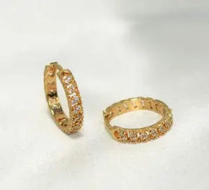 Gold Plated Huggies Hoops - Dainty Earrings for Everyday Stack