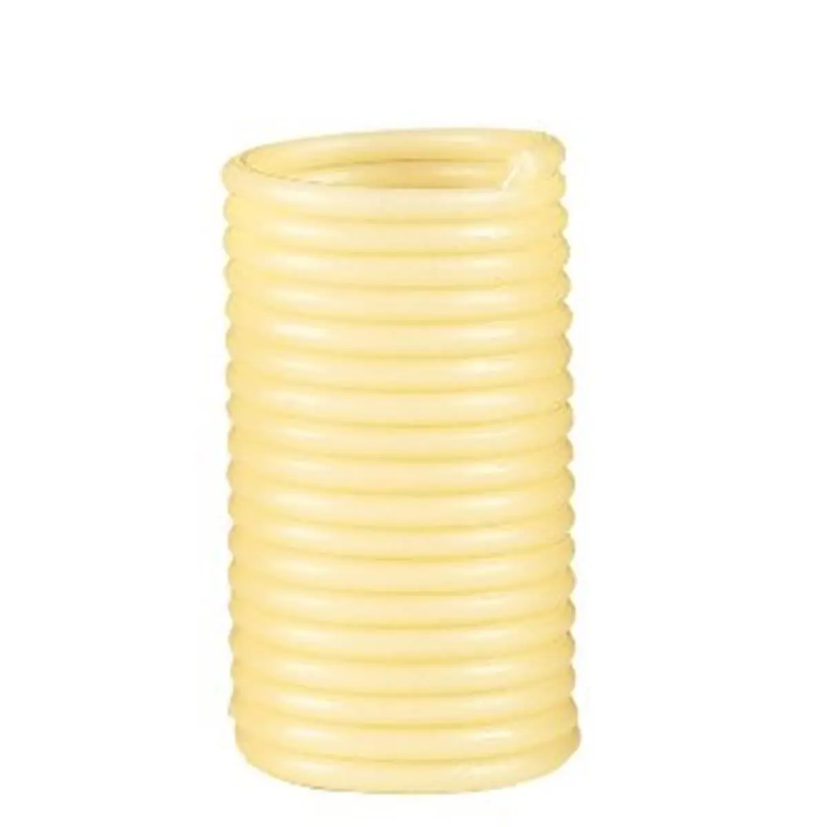 212 MAIN Eco-Friendly Beeswax Coil Candle Refill with Refill Wicks - 80-Hour Long-Lasting Burn, Rustic Design, Self-Extinguishes Feature, Candle Making Supplies for DIY Hobbies