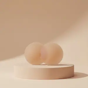 Nudess Reusable Silicone Nipple Covers, Medical Grade Adhesive Pasties | Invisible Seamless Nipple Covers  Color: Whisper