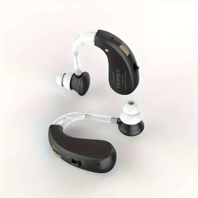 2Pcs hearing amplifier headphones are suitable for multi-scene use, with adjustable volume and strong battery life-practical and easy to carry.
