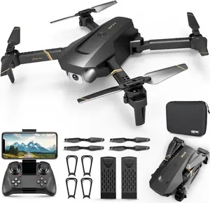 4DRC Drone with Camera for Adults,  HD FPV Drones with Upgrade Altitude Hold, One-Key Take Off/Landing, Speed Adjustment, Headless Mode, 2 Batteries, Toys Gifts for Teen Boys Girls, Beginner