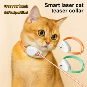 Automatic Interactive Cat Toy with LED Light, USB Rechargeable Motion Toy for Indoor Cats, Adjustable Angle with Auto Sleep Mode, Fun Play Toy for Bored Kitties