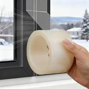 Transparent Window Sealing Tape, 2-Inch x 22 Yards (5cm x 20m) Clear Window Draft Isolation Sealing Tape, No Residue