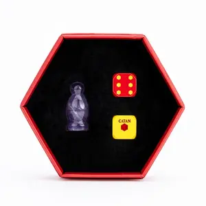 CATAN Premium Robber & Metal Dice Set - Amethyst