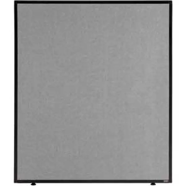 Global 240224GY 42 x 36.25 in. Office Partition Panel, Gray, Honeycomb, Adjustable Leveling Feet
