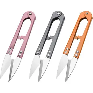 3 count Sewing ,4.27in Multi-Color  Yarn Snips,Portable Mini Thread Cutters,Sewing Snips Trimming Nipper for DIY Supplies Embroidery Fishing Crafts